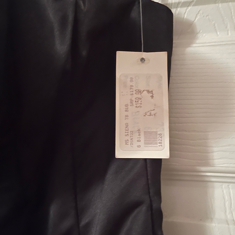 Black Strapless Cocktail Dress - Picture 4 of 5